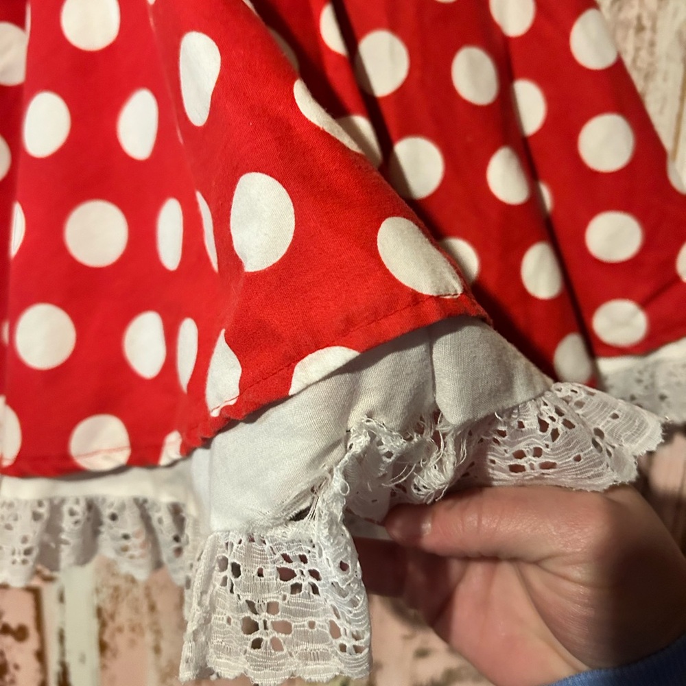 Disney Red and White Minnie Mouse Dress - Picture 3 of 16